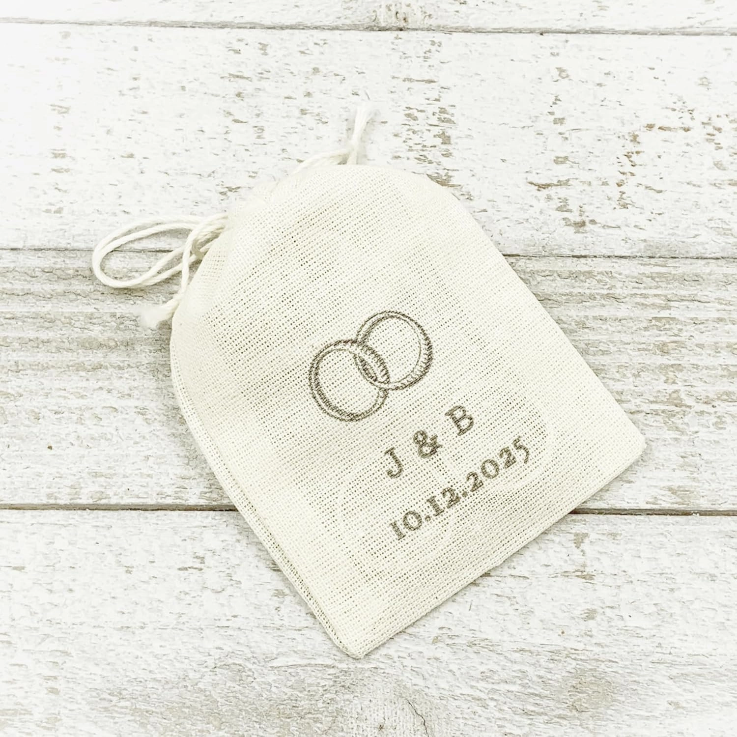 Personalized Wedding Ring Bag (Wedding Bands)