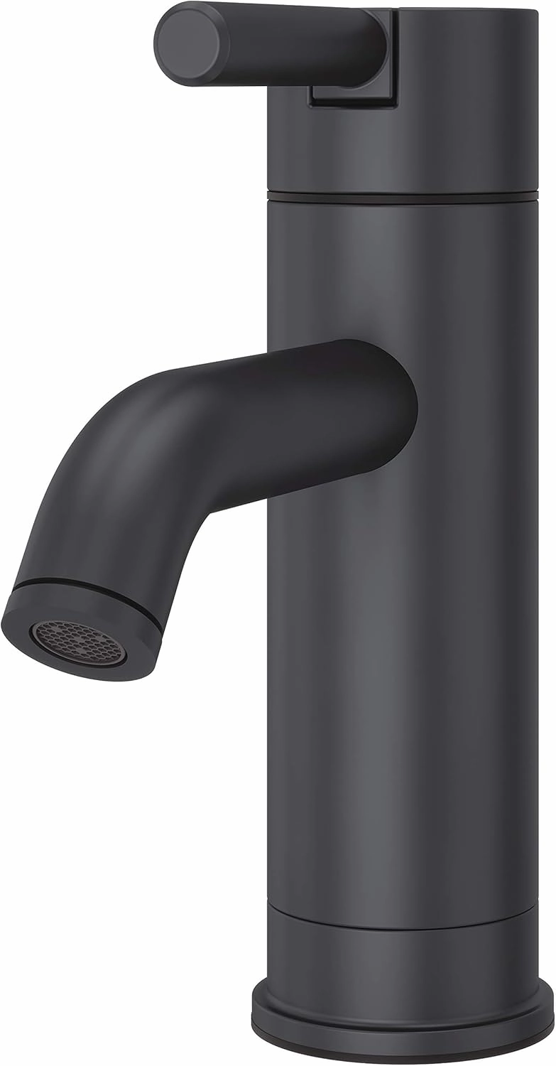 Pfister LG42-NB00 Contempra Single Control 4" Centerset Bathroom Faucet in, Matte Black
