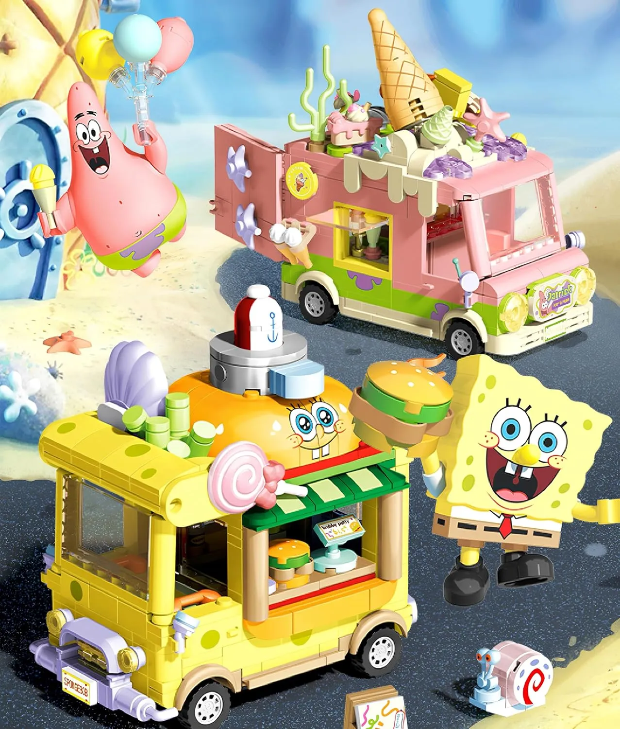 Pink Building Blocks Set Toy Car Series for Boys and Girls Teenagers Adults Best Toys