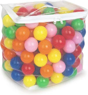 Play Balls for Ball Pit, Plastic Crush Proof, Phthalate & BPA Free, Assorted Colors in Master Carton