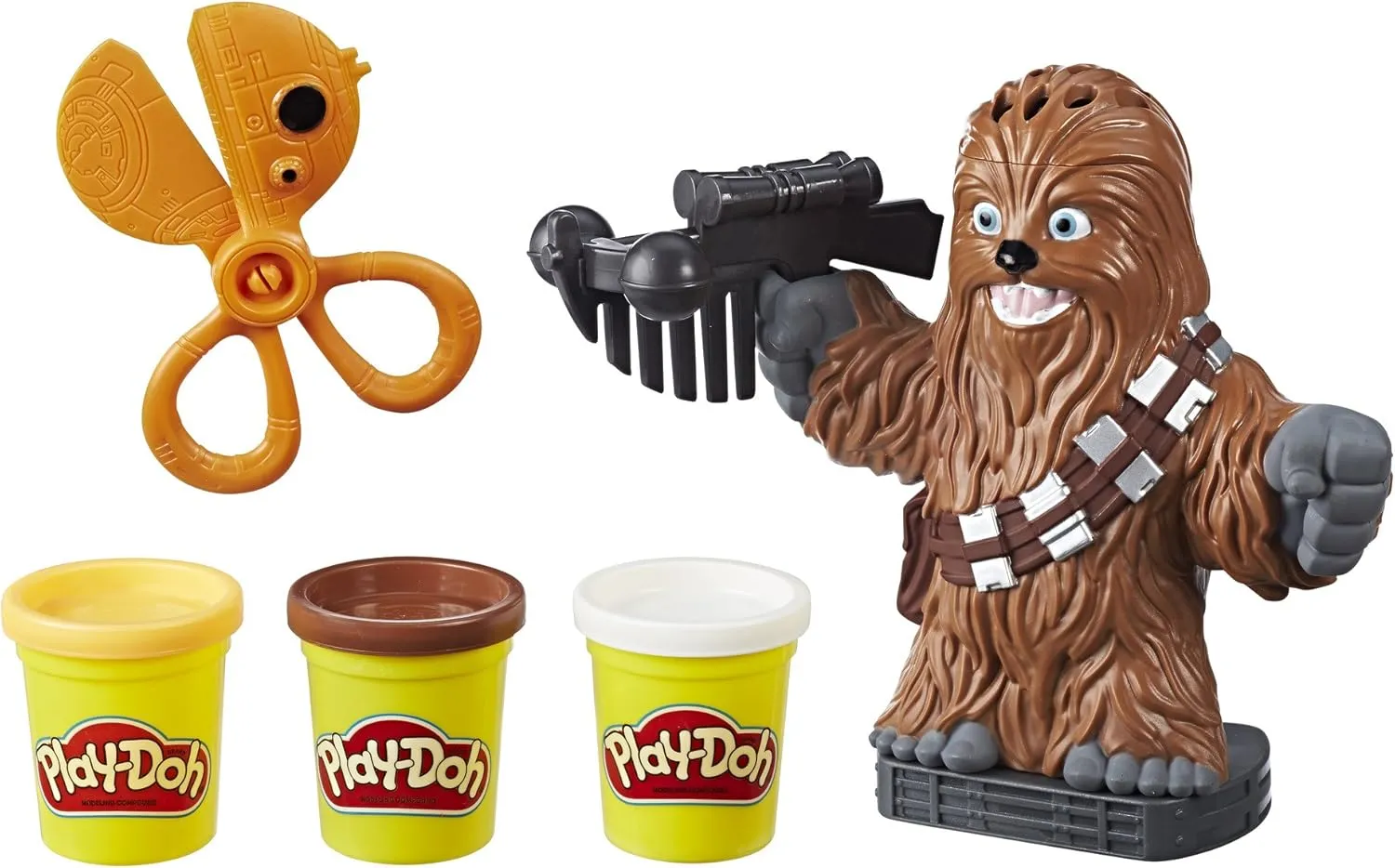 Play-Doh Star Wars Chewbacca, 2 oz. Cans of 3 Non-Toxic Colors (Amazon Exclusive)