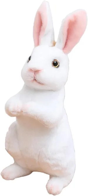 Plush Rabbit Toy, Simulation Soft Bunny Doll Toys, Sitting and Standing Stuffed Bunny Plush, Cute Stuffed Animals Rabbit Doll for Girl Favors Home Decor