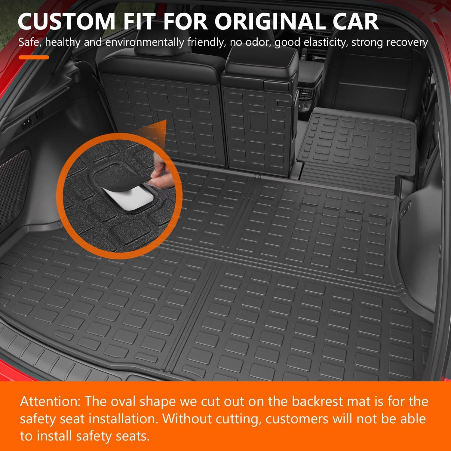 powoq Floor Mat Compatible with 2023 2024 2025 Lexus RX350 RX350H RX500H Cargo Mat TPE Floor Liner Cargo Liner Trunk Replacement for 2023 2024 2025 Lexus Accessories