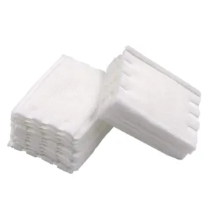 Premium Professional 100% All Natural Facial Cotton Square Pad - Makeup Face Cleansing Pad -Hypoallergenic - No fillers - Soft Edge- 3 Pack of 222 Squares - 666 Count