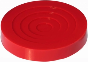 Pro-thane Jack Pad | 5in Diameter Model - Red | Universal | 19-1405