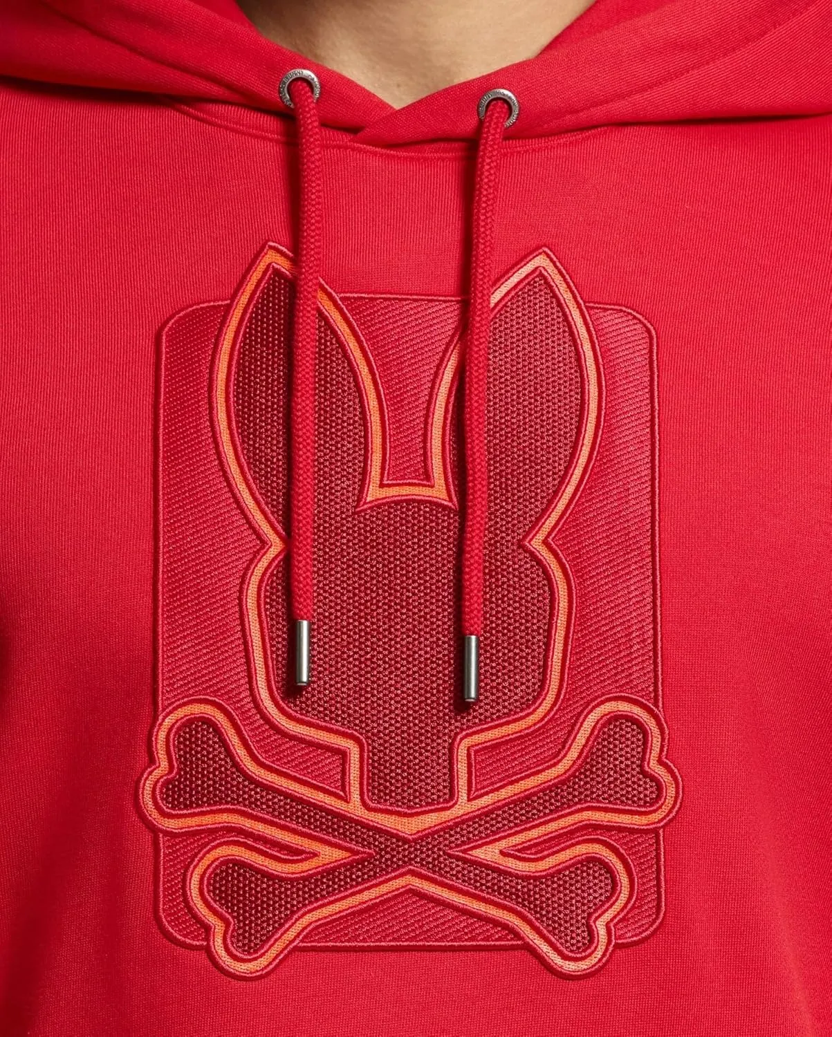 Psycho Bunny Men's Black Cotton French Terry Hoodie