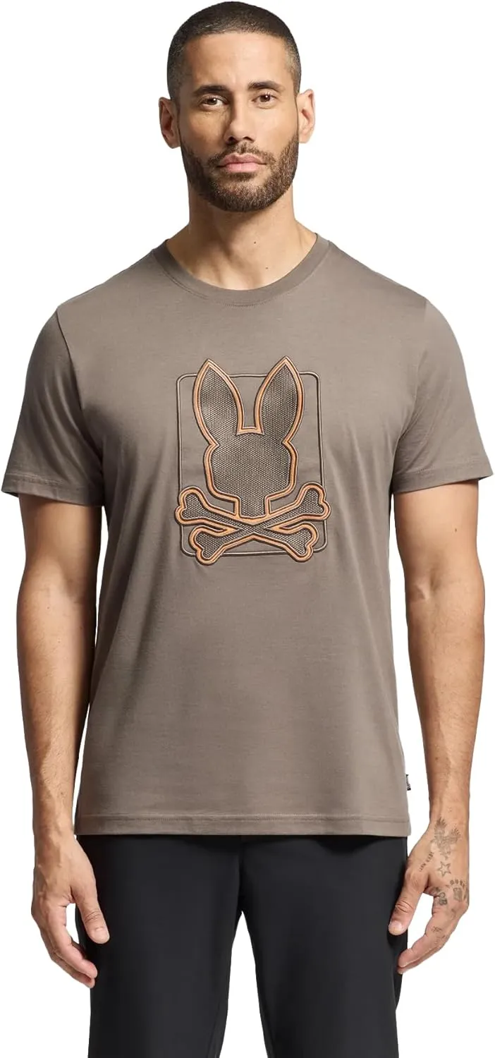 Psycho Bunny Men's Black Graphic Tee, XXXL