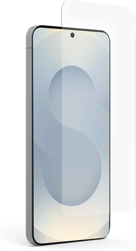 PureGear Maximum Clarity HD Tempered Glass Screen Protector for Samsung Galaxy S25  (2025), Fingerprint Sensor Compatibility, Case Friendly Fit, Lifetime Replacement (Self Alignment Installation Tray included)