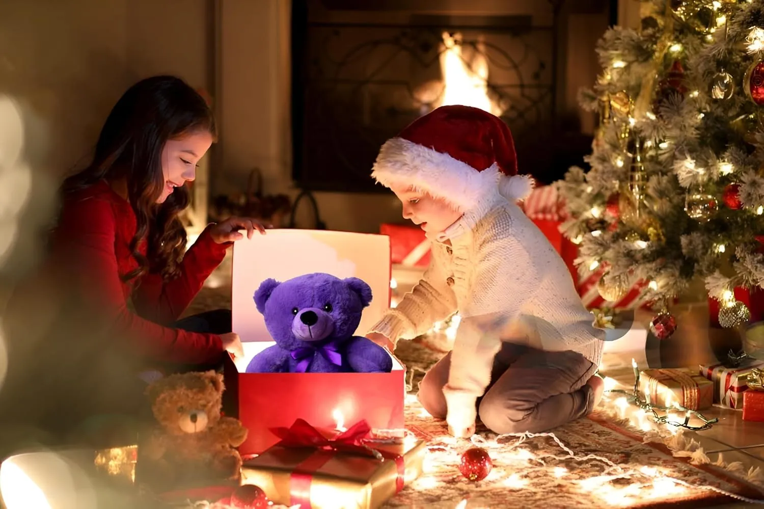 Purple Majesty Best Friends Teddy Bear Stuffed Animal - 9-Inch Soft & Hypoallergenic Plush Toy for Kids, Christmas, Baby Showers, Girlfriend, Boyfriend, Graduation