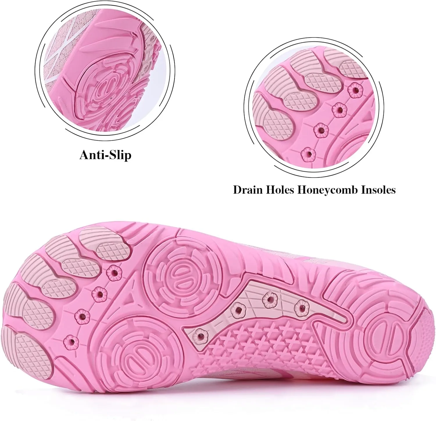 Queday Water Shoes for Women Men Quick Dry Barefoot Shoes Athletic Lightweight Sports Aqua Socks Outdoor Swim Hiking Diving Surf Fishing Walking Kayaking