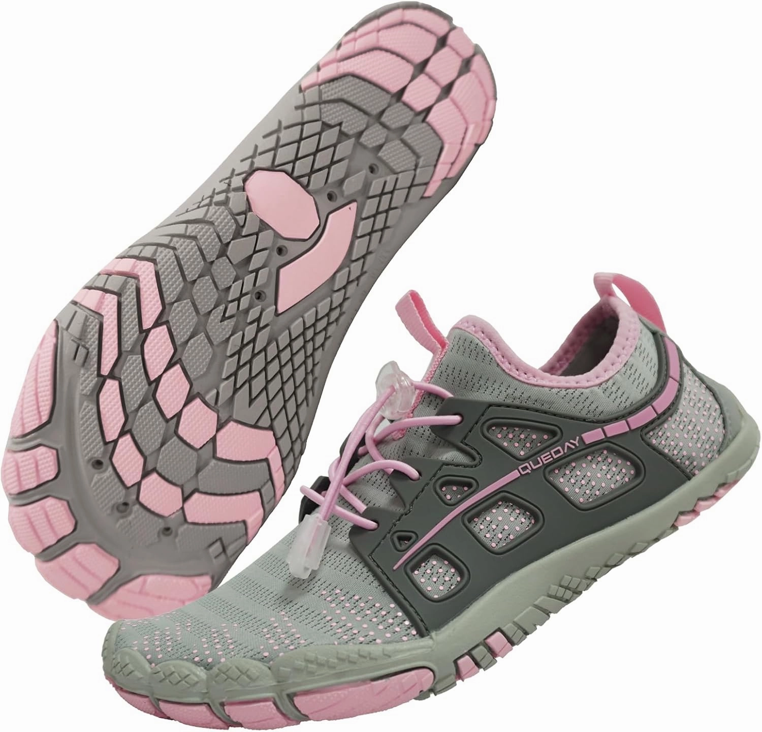 Queday Water Shoes for Women Men Quick Dry Barefoot Shoes Athletic Lightweight Sports Aqua Socks Outdoor Swim Fishing Hiking Diving Surf Walking Kayaking