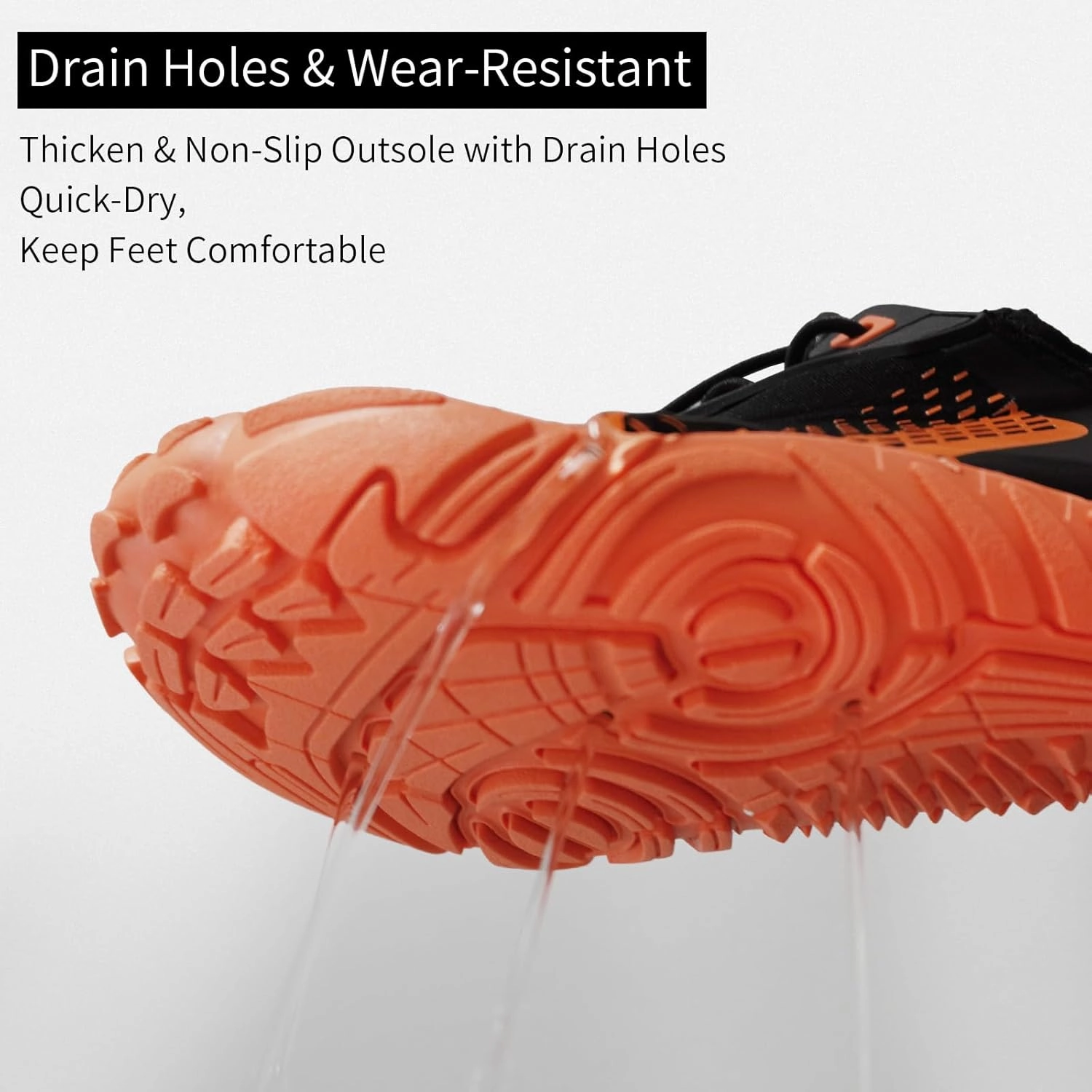 Queday Water Shoes for Women Men Quick Dry Barefoot Shoes Athletic Lightweight Sports Aqua Socks Outdoor Swim Fishing Hiking Diving Surf Walking Kayaking