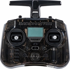 Radiomaster Pocket ELRS Remote Controller Portable Hall Gimbal EdgeTX Transmitter with LED Light for FPV Drone/RC Helicopter&Car Boats&Multirotor(Black,Mode 2)