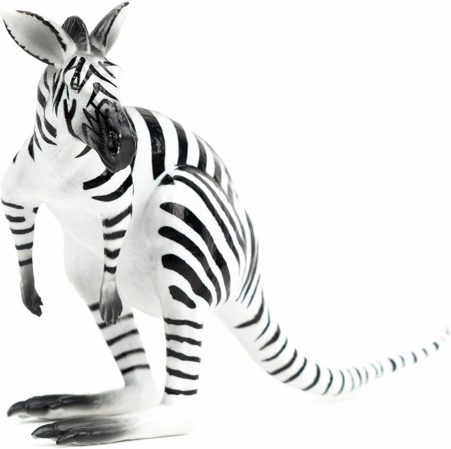 Randimals Zebra Style Kangaroo Figurine Toy 5”, Premium Hard Rubber Animal Action Figure Toy, Hybrid Friend Encourages Adventure & Imagination