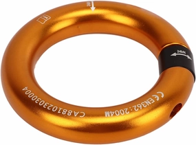 Rappel Connector Ring 12mm Opening, Aluminum Alloy Rappel Ring for Climbing, Mountaineering