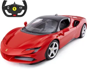 RASTAR 1/14 Ferrari SF90 Stradale Radio Remote Control Car, Ferrari SF90 Model Car Toy Car for Boys Kids, 2.4G