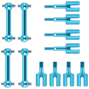 RC Car Differential Cup for Tamiya for TT-01 TT01D TT01E for TT-02 1/10 RC Car Upgrade Parts Metal Drive Shaft Dog Bone Diff Cup Joint Set