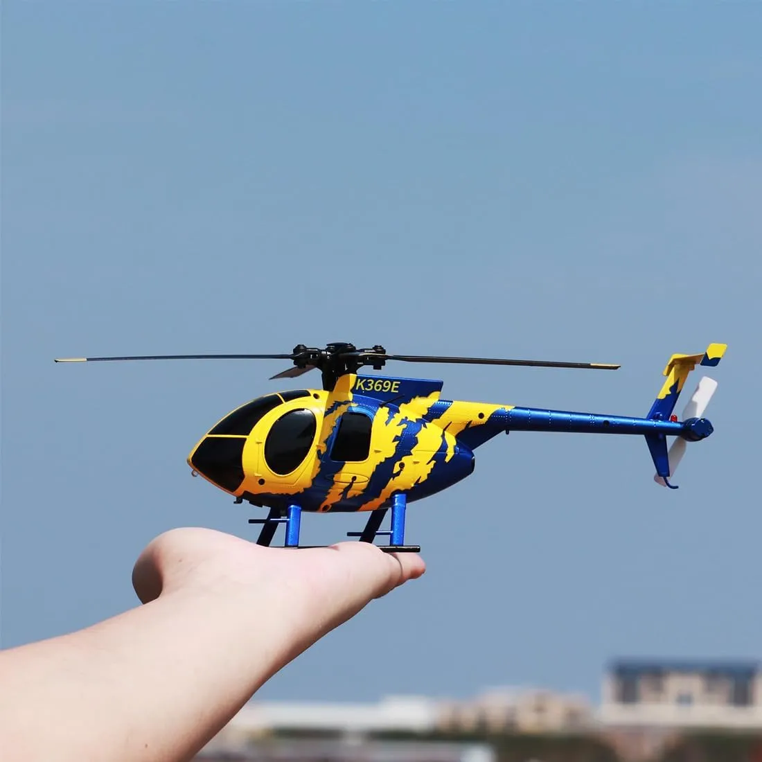 RC ERA C184 MD500 2.4G 4CH Scale Single Blade Helicopter with Optical Flow, Altitude Hold, Realistic Simulation, No Aileron Design for Adults (Lightstream Version/1 Battery)