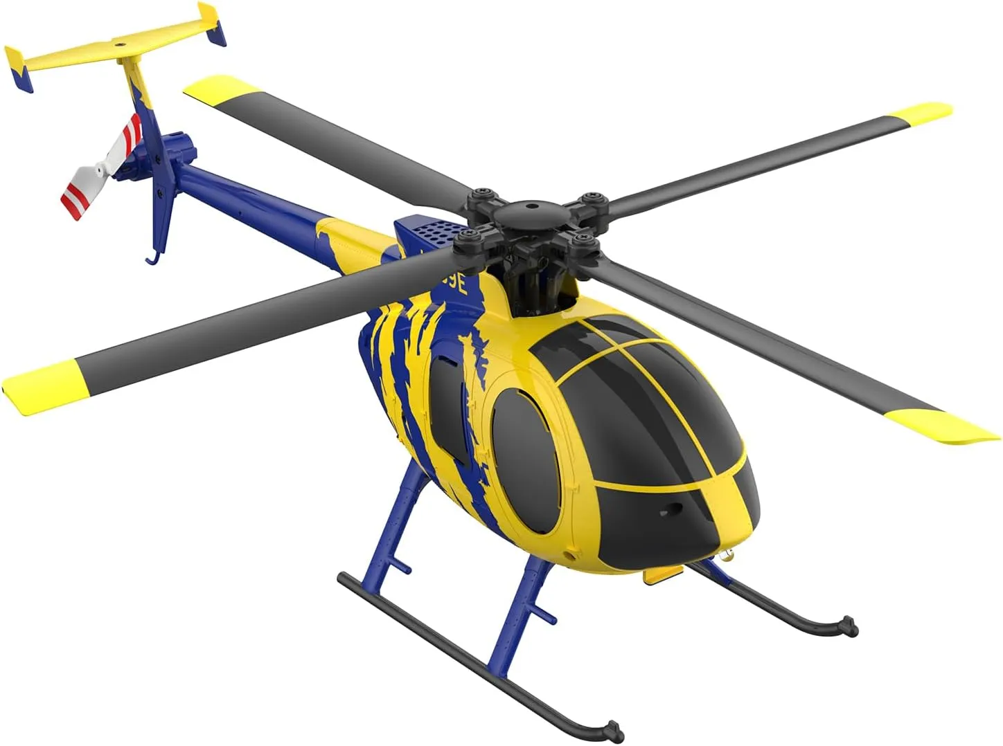 RC ERA C184 MD500 2.4G 4CH Scale Single Blade Helicopter with Optical Flow, Altitude Hold, Realistic Simulation, No Aileron Design for Adults (Lightstream Version/1 Battery)