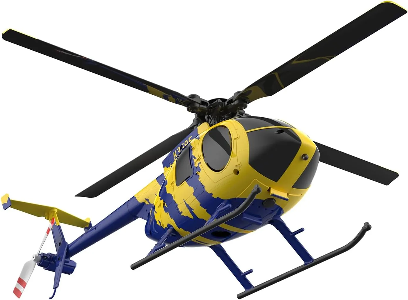 RC ERA C184 MD500 2.4G 4CH Scale Single Blade Helicopter with Optical Flow, Altitude Hold, Realistic Simulation, No Aileron Design for Adults (Lightstream Version/1 Battery)