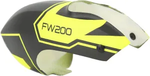 RC Helicopter Canopy, Stable Fiberglass RC Helicopter Head Cover Closely Fit Replacement Part for Spare Parts (Yellow)