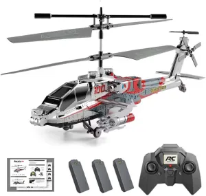 RC Helicopter for Adults, XK1 3.5CH Remote Control Helicopter, Mini Aircraft Altitude Hold 2.4G Mini Drone with LED Lights, RC Helicopters for Adults Beginner (3 Battery)