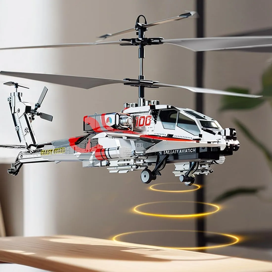 RC Helicopter for Adults, XK1 3.5CH Remote Control Helicopter, Mini Aircraft Altitude Hold 2.4G Mini Drone with LED Lights, RC Helicopters for Adults Beginner (3 Battery)