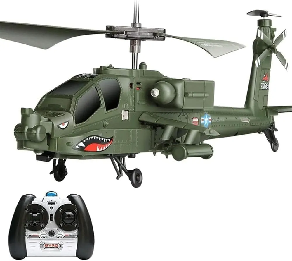 Rc Helicopter, Imitation Military RC Aircraft Fighter Gyro Stabilizer and High Low Speed RC Plane Drone Toy 3.5-Channel RC Airplane Toy Gift for Flying Lovers