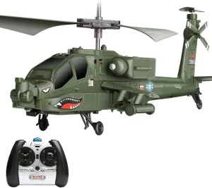Rc Helicopter, Imitation Military RC Aircraft Fighter Gyro Stabilizer and High Low Speed RC Plane Drone Toy 3.5-Channel RC Airplane Toy Gift for Flying Lovers