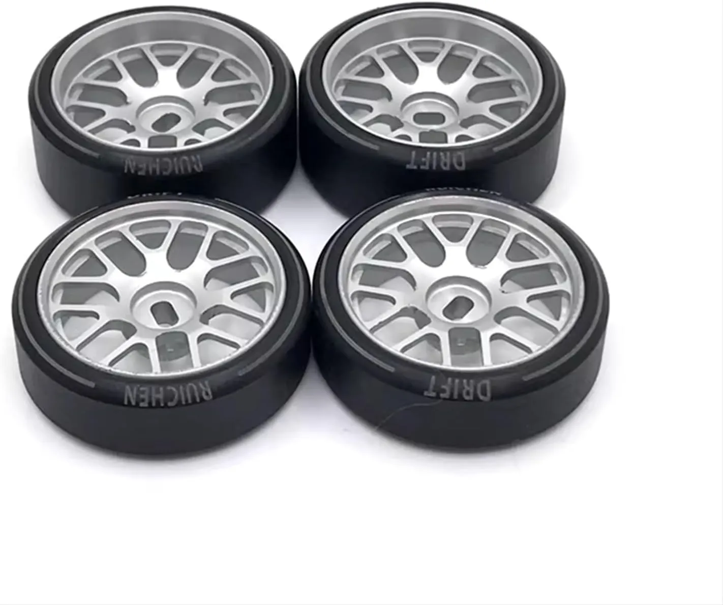 RC Repair Parts Compatible with Dgawd for MINI-Q for KYOSHO K969 K979 K989 K999 P929 P939 284131 Iw04m Iw02 Rm02 Rm03 1/28 RC Car Parts 27mm Drift Wheels(Gray)