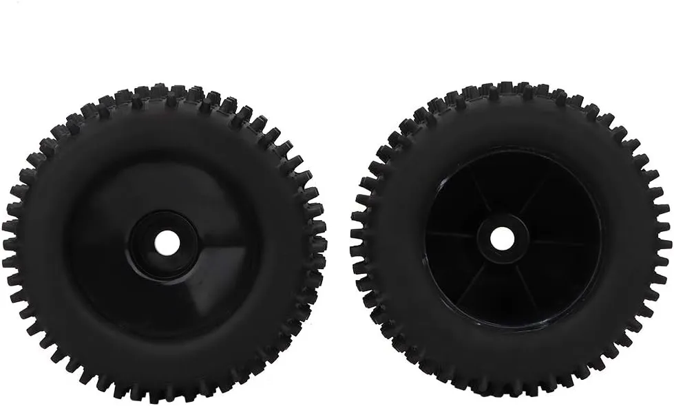 RC Rubber Tire Upgrade Parts for Truck 1/8 Racing Cars, Nylon Hub and Plastic Rims Wider Tires Enhance Stability with Strong Damping, High Wear proofness, Clear Concave and