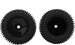 RC Rubber Tire Upgrade Parts for Truck 1/8 Racing Cars, Nylon Hub and Plastic Rims Wider Tires Enhance Stability with Strong Damping, High Wear proofness, Clear Concave and