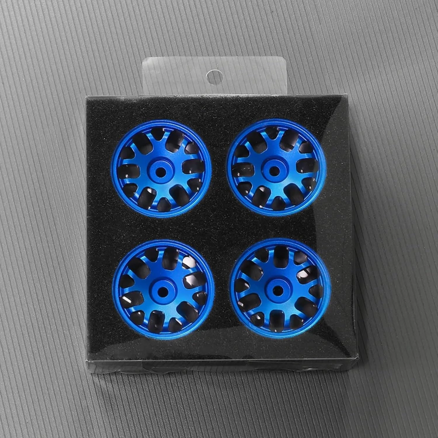 RC Car DIY Parts for Tamiya M03 M04 M05 M06 M07 MB-01 XM-01 1/10 4pcs 42mm Metal Wheel Rim Wheel Hubs RC On-Road Drift for Racing Car Upgrade Parts(Blue)