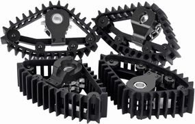 RC Car DIY Parts for TRX-4M 1/18 4Pcs Snow Tires Sets Carload Tracks Wheel RC Crawler Car Sandmobile Conversion Accessory Parts(Black)