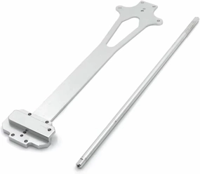 RC Car DIY Parts for WLtoys 124018 124019 1/12 Metal Modified Second Layer Plate Central Drive Shaft Remote Control Car Upgrade Parts Accessories(Silver)