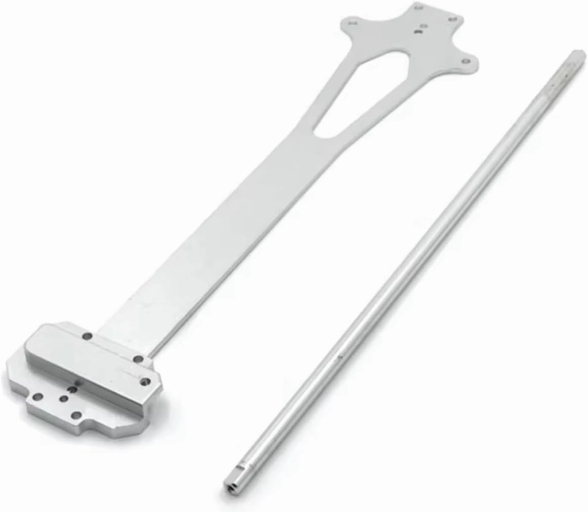 RC Car DIY Parts for WLtoys 124018 124019 1/12 Metal Modified Second Layer Plate Central Drive Shaft Remote Control Car Upgrade Parts Accessories(Silver)