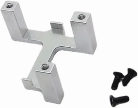 RC Car DIY Parts for WLtoys 284131 K969 K979 K989 K999 P929 P939 1/28 Metal Servo Bracket Remote Control Crawler Vehicle Upgrade Parts(Silver)