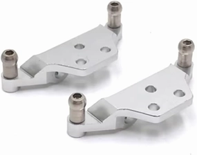 RC Car DIY Parts for WLtoys 284131 K969 K979 K989 K999 P929 P939 1/28 Metal Shock Absorber Bracket Remote Control Crawler Car Upgrade Parts Accessories(Silver)
