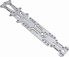 RC Composite Material Chassis Upgrade for YD2 Z /10 Drift Car, Lightweight, High Traction, Easy Install, Components (Silver SSG)