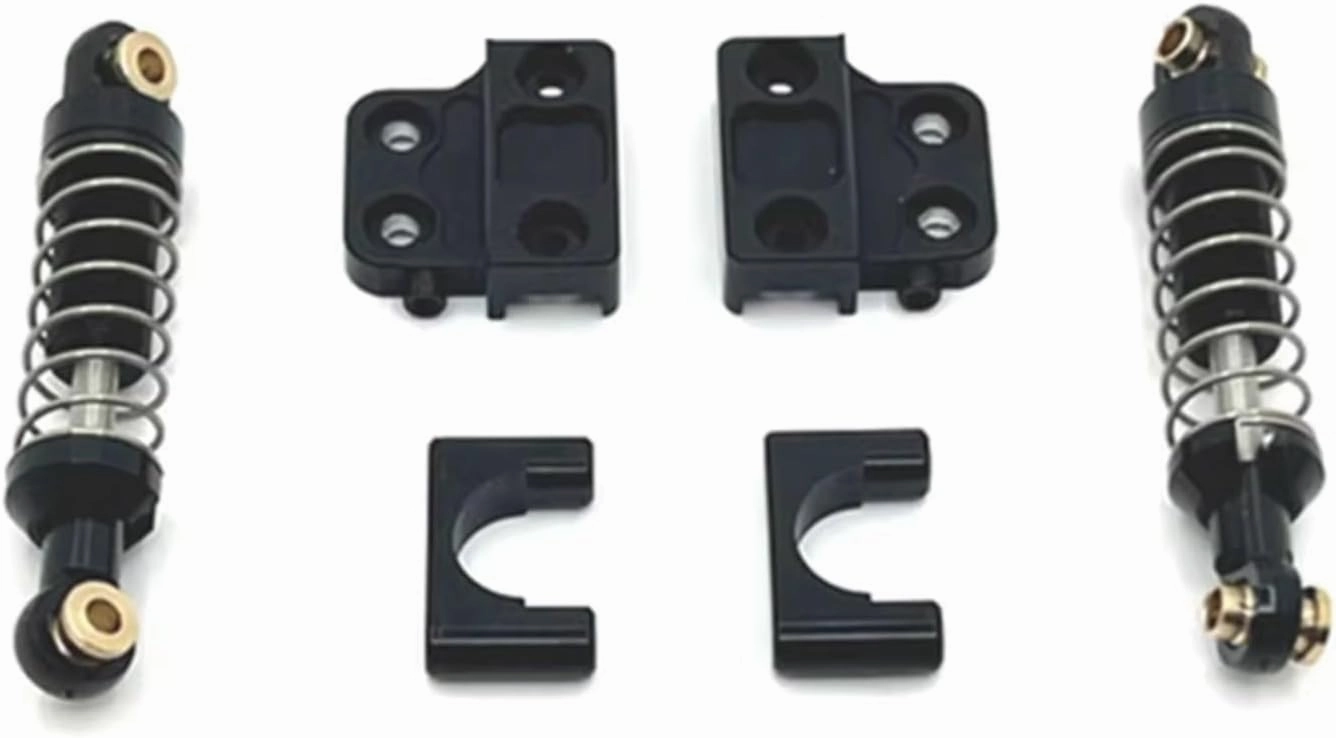 Rc Shock Absorber for MN for MN82 LC79 for MN78 1/12 Aluminum Rear Axle for Spring Fixing Shock Absorber DIY RC Car Truck Parts and Accessories Upgrade Replacement(Black)