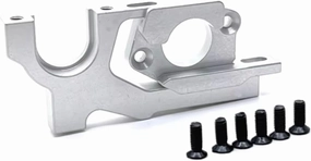 RC Upgrade Parts for WLtoys 1/10 104072 104001 104002 Metal Upgrade Adjustable Motor Mount RC Car Replacement Spare Parts(Silver)