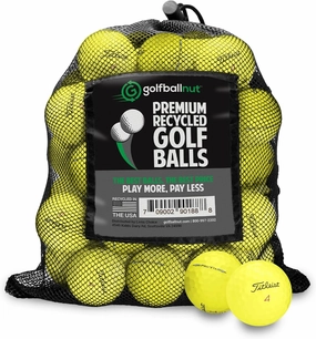 Recycled Golf Balls for Pro V1x - Premium Performance Used Golf Balls Bulk 5A Mint Condition – Includes Mesh Bag – (24-48) Pack, Yellow