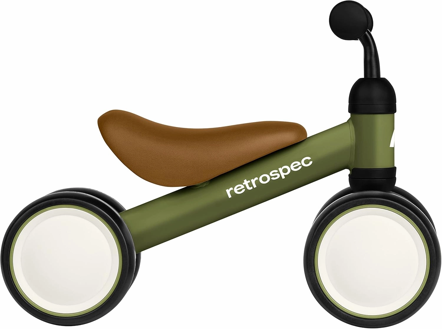 Retrospec Cricket Baby Walker Balance Bike with 4 Wheels for Ages 12-24 Months - Toddler Bicycle Toy for 1 Year Old’s - Ride On Toys for Boys & Girls