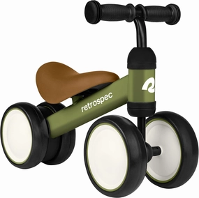 Retrospec Cricket Baby Walker Balance Bike with 4 Wheels for Ages 12-24 Months - Toddler Bicycle Toy for 1 Year Old’s - Ride On Toys for Boys & Girls