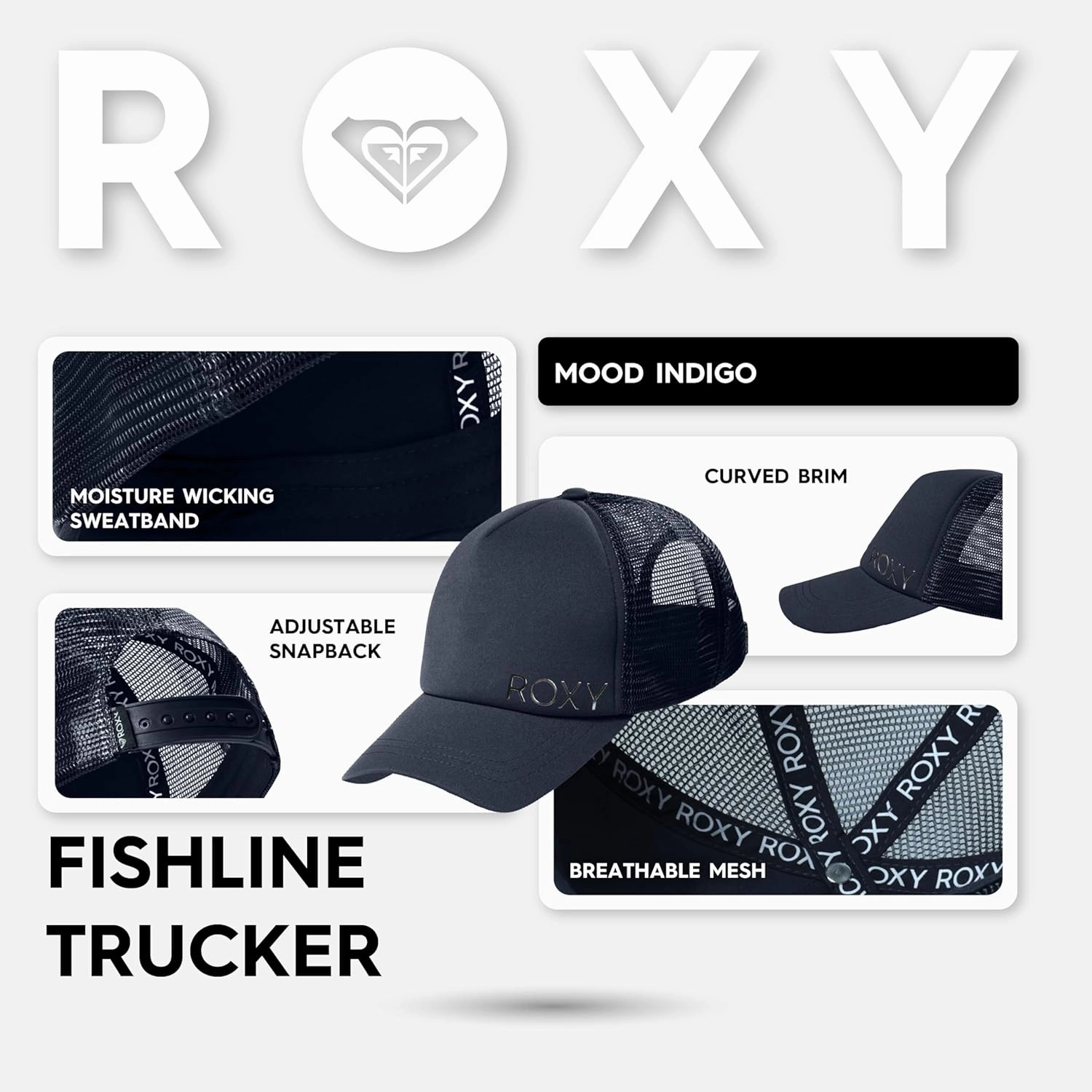 Roxy Women's Finishline Trucker Baseball Hat