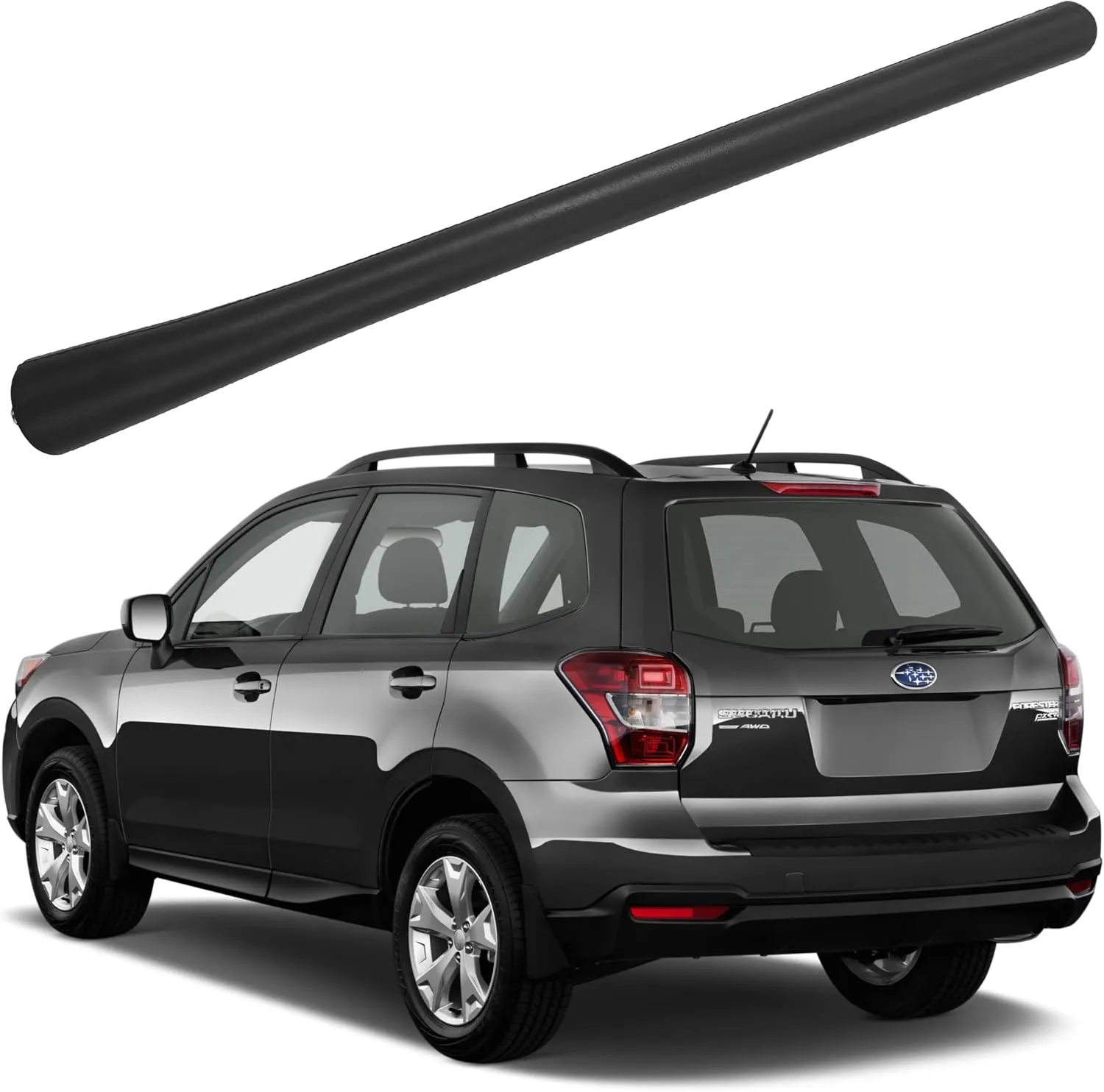 Rubber Antenna for Subaru Forester (2014-2016), Subaru Forester Antenna - 7 Inch Car Wash Proof, Internal Copper Coil Antenna Mast Replacement