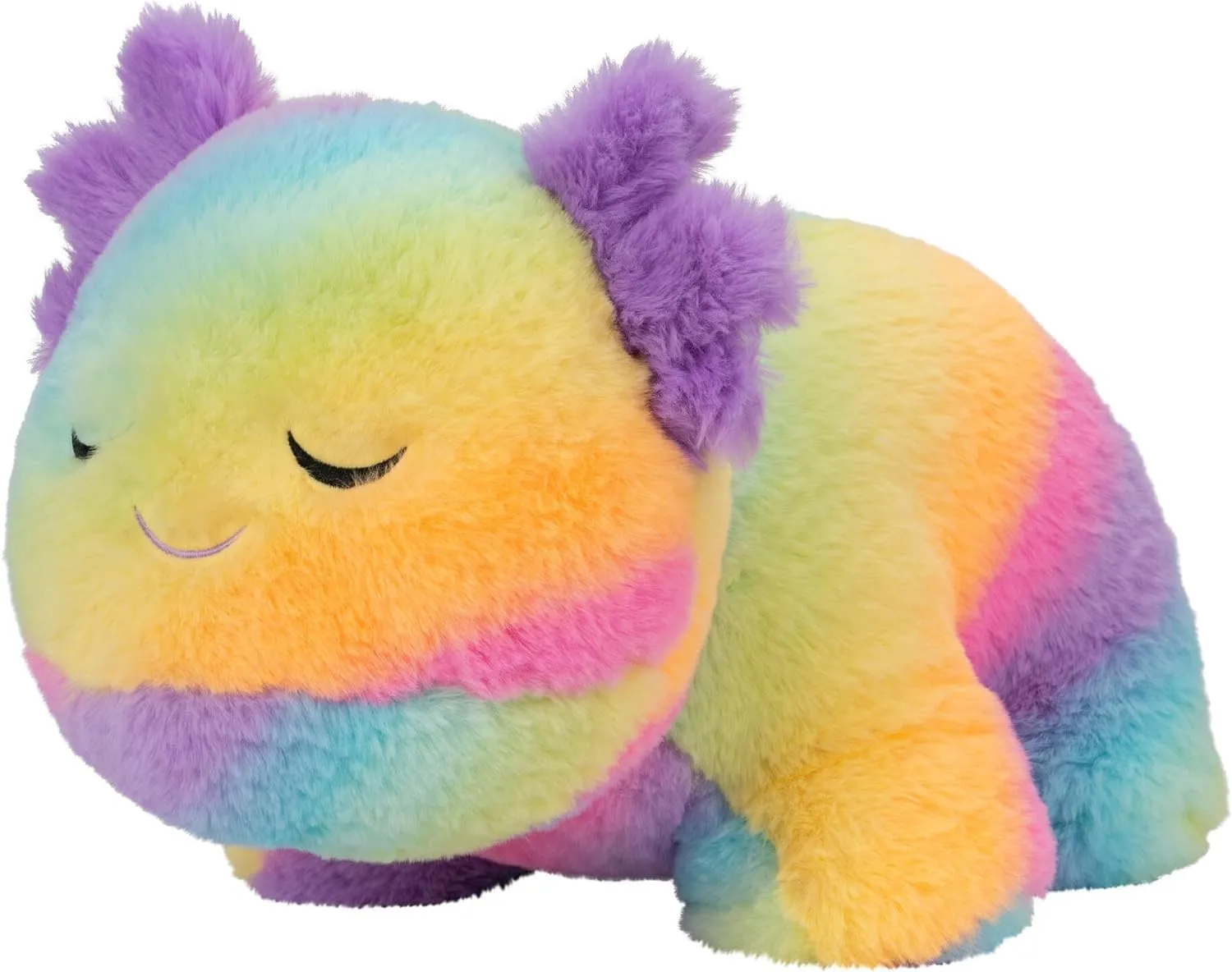 Russ Rainbow Axolotl Plush - 18-Inch Salamander with Rainbow Colored Plush