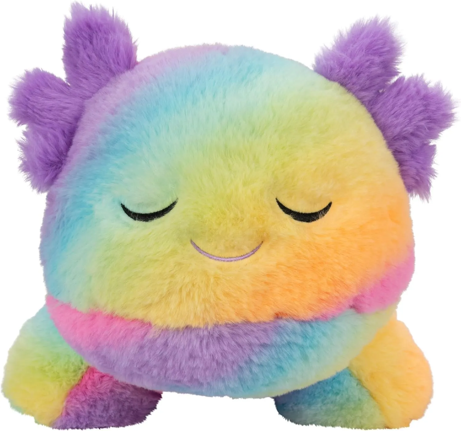 Russ Rainbow Axolotl Plush - 18-Inch Salamander with Rainbow Colored Plush