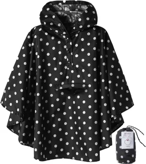 SaphiRose Lightweight Kids Rain Poncho Jacket Waterproof Outwear Rain Coat