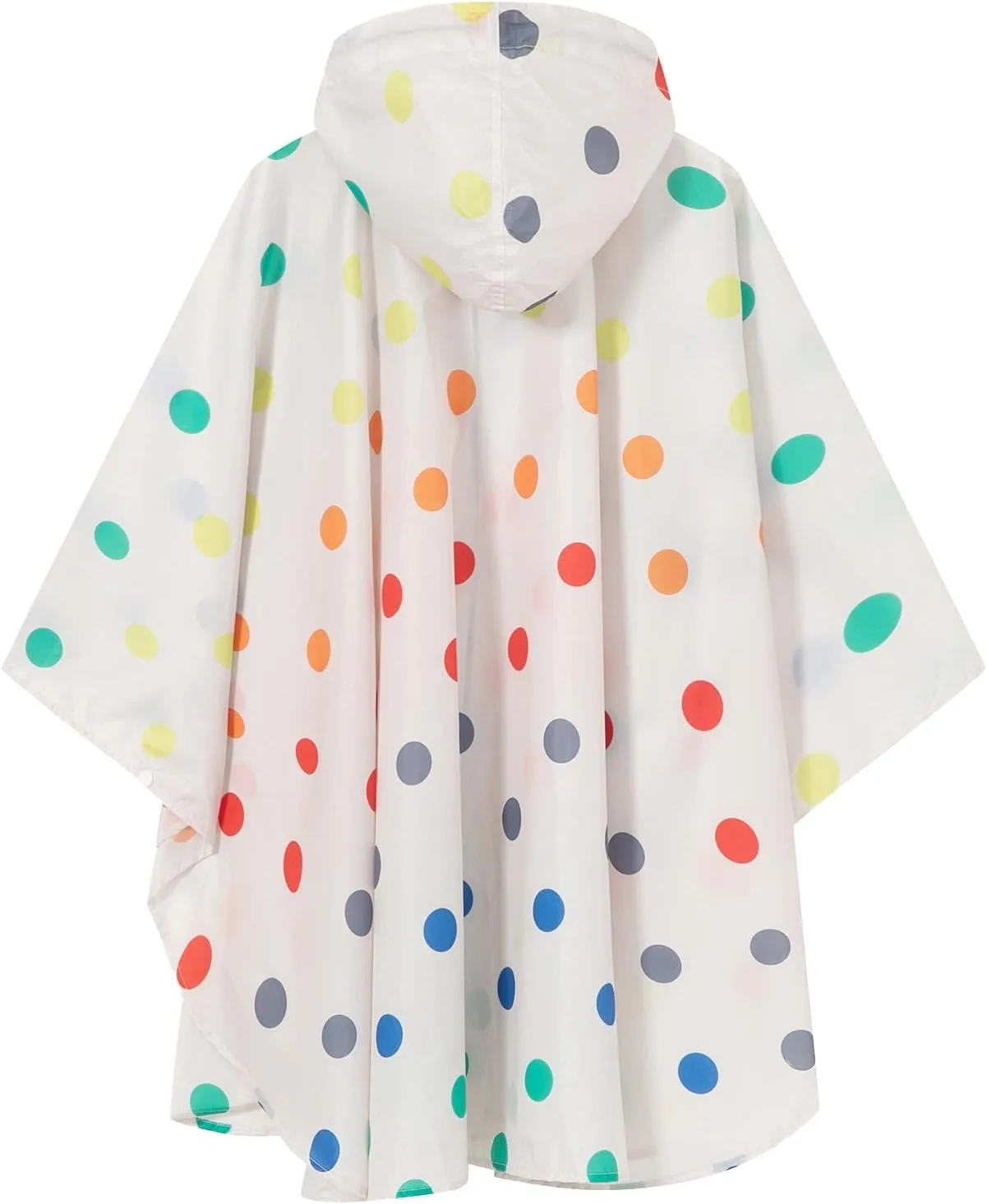 SaphiRose Lightweight Kids Rain Poncho Waterproof Jacket Zipper Up Rain Coat